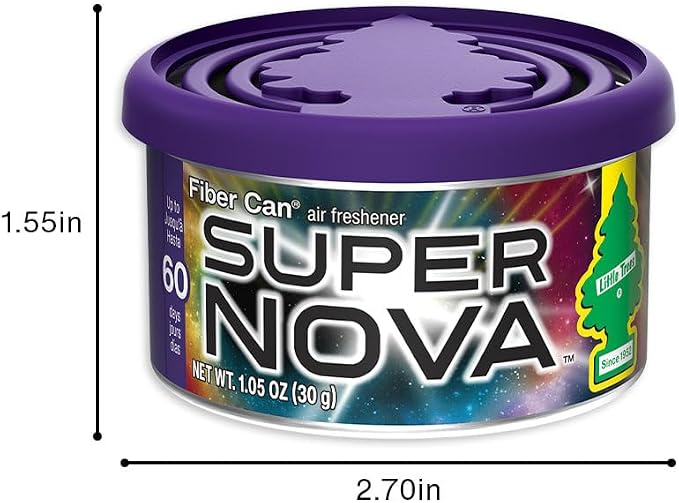 Car Air Freshener | Fiber Can Provides Long Lasting Scent for Auto or Home | Recycled Fiber | Supernova, 4 Air Fresheners