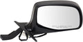 Passenger Side View Mirror Manual Folding Electric Adjustment Non-Heated No Memory Black Compatible with 1992-1996 Ford Bronco 1992-1997 F150