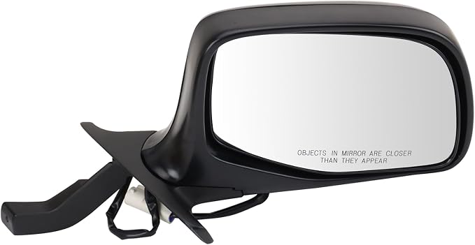 Passenger Side View Mirror Manual Folding Electric Adjustment Non-Heated No Memory Black Compatible with 1992-1996 Ford Bronco 1992-1997 F150