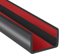 Rubber Edge Trim, 3/4" Self Adhesive Flexible U Channel Edge Protecter, EPDM Material Big Size Deep U Channel Gasket for Plywood, Tables, Desks, Cabinets, Black Color, 20Ft