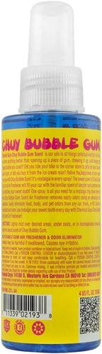 AIR_221_04 Chuy Bubble Gum Premium Air Freshener and Oder Eliminator, Bubble Gum Scent (Great for Cars, Trucks, SUVs, RVs & More) 4 fl oz