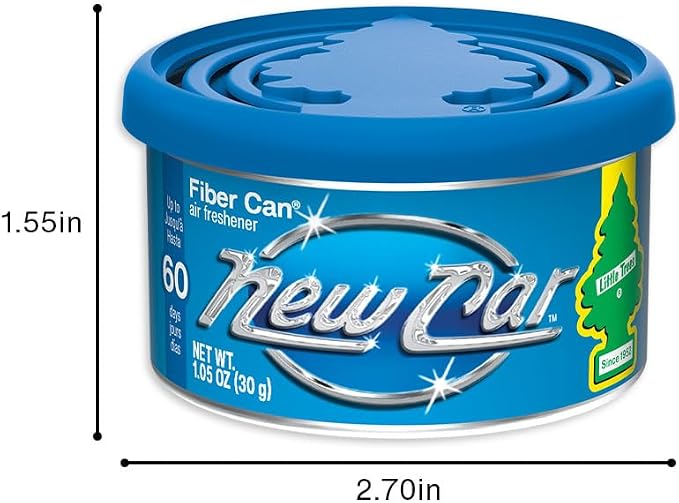 Car Air Freshener | Fiber Can Provides Long Lasting Scent for Auto or Home | Recycled Fiber | New Car Scent, 4 Air Fresheners