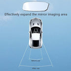 Car Rear View Mirror, 12Inch Interior Clip-on Wide Angle Convex Rear View Mirror, Car Accessories HD Wide Angle Extended Curved Mirror to Reduce Blind Spot Effectively for More Cars