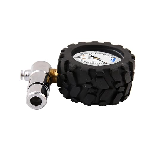 Presta Valve Gauge,Presta Valve Tire Pressure Gauge with Bicycle Air Pressure Relief Range to 0-30PSI /0-2BAR, Perfect for Mountain Bicycle Fat Tires