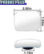 2PCS Blind Spot Car Mirror, HD Glass Rotate Adjustable Car Side Mirror, Rectangular Frameless Wide-angle Blind Spot Mirror, Universal Convex Rear View Mirror for Car, SUV, Truck (Rectangular)