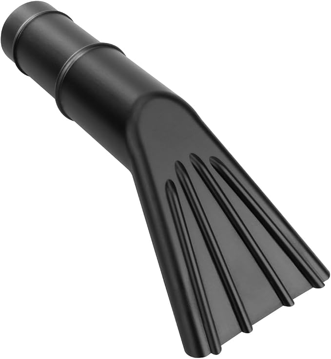 Vacuum Claw Nozzle 2" x 12" for Wet/Dry Use, Fits Car Washes, Gas Station Vacuums, and Utility Shop Vacs for Auto Care and Home (Black)