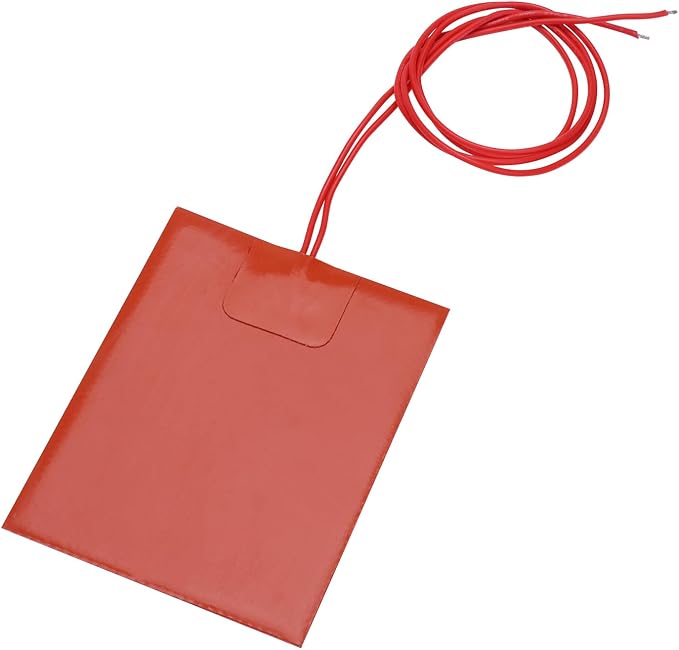 4PCS 12V 30W Silicone Heating Pad Rubber Flexible Heater Mat 80mm X 100mm