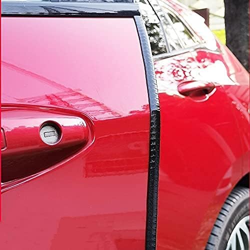 Edge Trim Black U-Channel Rubber Trim Edge with Steel 1/2" X 3/8" - Fit Gap 3/64" to1/4 Car Door Edge Sealing Strip PVC Weather Stripping with Metal, Metal Edge Protector, 45FT
