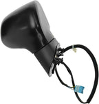 Passenger Side Mirror Assembly Electric Adjustment Heated No Memory Black Compatible with 2007-2011 Honda Civic HO1321243 HO1321260