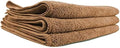 MIC34403 Workhorse Professional Microfiber Towel, Tan (Safe for Car Wash, Home Cleaning & Pet Drying Cloths) 16" x 16", Pack of 3