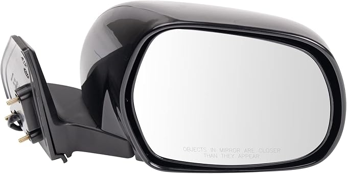 Passenger Side Mirror Assembly Electric Adjustment Heated No Memory Black Compatible with 2003-2009 Toyota 4Runner TO1321199