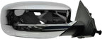 Passenger Side Mirror Assembly Power Heated Chrome Textured Smooth Black Compatible with 2011-2014 Chrysler 200 Sedan