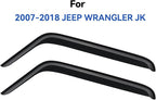 Window Visors Rain Guards for 2007-2018 Jeep Wrangler JK 2-Door, Out-Channel Window Vent Wind Deflectors Visors Shades for 07-18 Wrangler JK (2-Door ONLY)