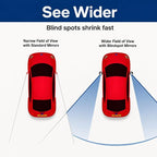 6-Pack Convex Blind Spot Mirrors 2 Inch Wide Angle Adhesive Car Side Rear View Mirror for Enhanced Safety