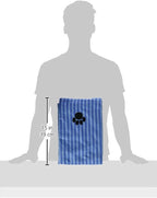 DII Design Embroidered Pet Towel, 44 x 27.5", Striped Blue