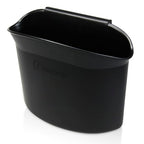 Portable Hanging Mini Car Garbage Can – Classic Black Trash Container - Premium Quality Automotive Universal Compact Traveling Wastebasket for Vehicle,Office, Home (1-Pack)