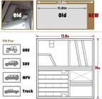 Large Molle Visor Organizer, Tactical Visor Organizer, Car Sun Visor Organizer Truck Accessories for Men, Tactical Gear for Men (Black)