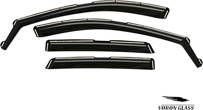 Voron Glass in-Channel Extra Durable Rain Guards for Ford Escape 2020-2026, Window Deflectors, Vent Window Visors, 4 Pieces - 200439