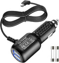 Mini USB Power Cord Cable with Dual Port USB,Vehicle Power Charging Cable with Length(11.5ft/350cm) for Car Dashcam Camera Charger Power Cord for Dashcam Supply Radar Detectors