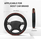 American Flag Wood Steering Wheel Cover Car Accessories Cute for Women Girls Girly Universal 15 Inch Neoprene Auto Interior Decor Anti Slip Car Truck Protector