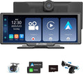 11.26 Inch Wireless CarPlay Screen for Car, Apple CarPlay & Android Auto Touch Screen for Car, Bluetooth, BT Music, Navigation, Car Record for Vehicles (Black)
