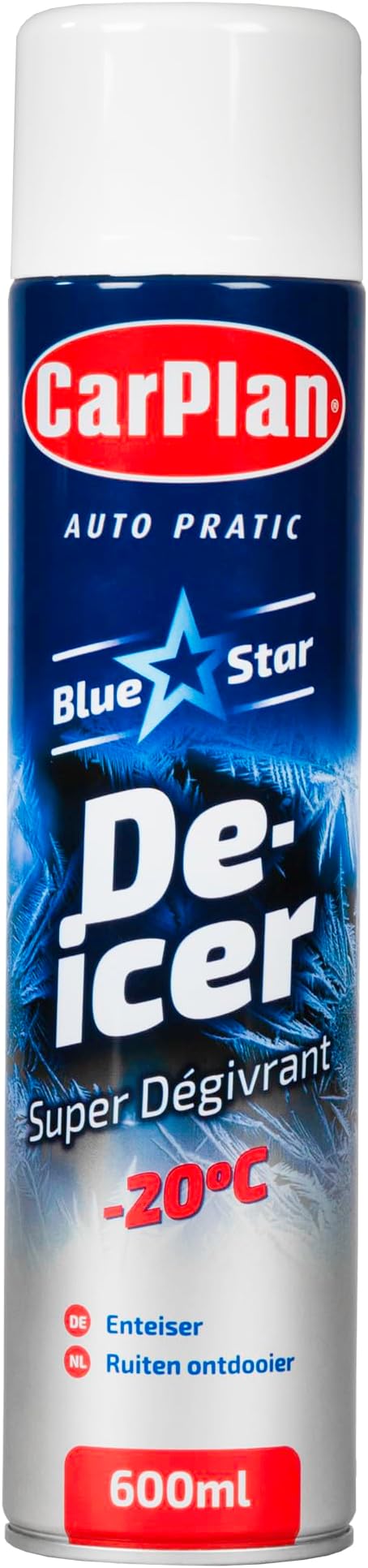 Blue Star De-Icer Spray, 21 fl oz - Fast-Acting Aerosol Defroster for Car Windshield and Windows, Works in Extreme Cold -20C