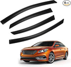Rain Guards Compatible with 2015-2019 Hyundai Sonata,Tape-On Side Window Visor Wind Deflector Vent Visors Car Accessories 4pcs