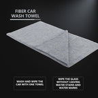Microfiber Cleaning Cloth, Car Wash Towels, Terry Streak Free Reusable and Washable Premium Microfiber Towels for Cars, Pack of 12, 16"x16", Grey-MT041