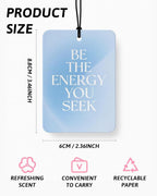 Blue Coastal Car Air Freshener 4 Pcs Coconut Scented, Ocean Surfer Martini Beach Car Accessories Mirror Decor for Women, Girly Beachy Hanging Air Freshener for Cars Closet Drawer Books