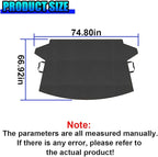 Car Front Windshield Snow Ice Cover, 74'' × 66'' Waterproof Oxford Car Sun Shade Protector, Universal Winter Windproof Frost Automotive Exterior Accessories for SUV Truck Sedan (Front)