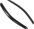 WD2-768 Dark Smoke 2 Pcs Set Window Visor (Outside Mount) Deflector Rain Guard Compatible with 2014-2016 Chevrolet Silverado Regular Cab