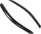 WD2-768 Dark Smoke 2 Pcs Set Window Visor (Outside Mount) Deflector Rain Guard Compatible with 2014-2016 Chevrolet Silverado Regular Cab