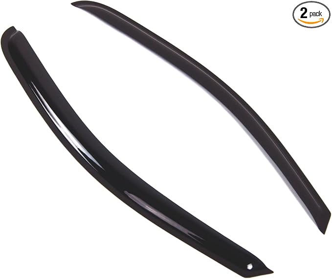 Outside Mount Window Vent Visors Rain Guards Compatible with Chevy Silverado REG Cab 2014-2016 | Side Window Wind Deflectors Rain Shields | Smoke Tinted, 2 Pcs Set, DGWV-768