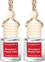 Hanging Car Air Freshener, Long Lasting Scent, Cute Air Fresheners for Women, 2 Pack Non-Toxic Essential Oil Diffuser, Made in USA