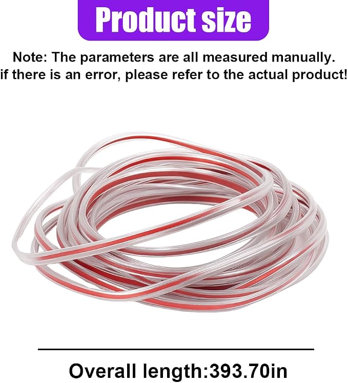 32Ft (10M) Car Door Edge Protector, Self-Adhesive Scratch Resistant U Shape Auto Door Edge Guard Decoration, Anti-Collision Car Doors Trim Strip Protector for Truck, SUV, Sedan (Clear-10M)