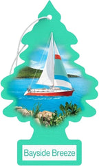 Cardboard Hanging Car, Home & Office Air Freshener, Bayside Breeze (Pack of 6)