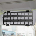 Vehicle Rigid MOLLE Panel, Car Sun Visor Organizer Tactical Gear Rack, EDC Pouch Tool Holster Truck Equipment Mount Plate, Auto Interior Modular Storage Shelf Accessories (Sunvisor)