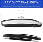 2 PCS Blind Spot Mirror, Adjustable Wide Angle Convex Side Rearview Mirrors, Long Framed Rectangular HD Glass Rear View Mirror for Sedans SUVs Trucks, Car Accessories (Framed Medium)