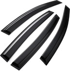 Tape-on Sun/Rain Guard Side Window Visor Deflectors Rain Guards Compatible with Subaru 2013-2015 XV Crosstrek 2016-2017 Subaru CrossTrek 2012-2016 Impreza Hatchback，Window deflectors