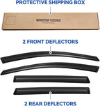 Window Visors Rain Guards for Honda CRV 2017 2018 2019 2020 2021 2022, Out-Channel Window Vent Wind Deflectors Visors Shades for 17-22 CR-V