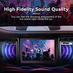 10.1 Inch Carplay Screen for Car,8 cores Radio Screen with Wireless CarPlay and Android Auto,Car Stereo with Mirror Link,Double Din Autoradio with Backup Camera,FM,Aux Input Car Audio