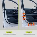 16.4FT(5M) Car Door Edge Guards, Car Door Protector, Rubber U Shape Car Trim Door Protectors Seal, Car Exterior Accessories Aluminum Boat Edge Trim Guards No Glue Required for Cars (White)