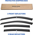 Window Visors Rain Guards for 2002 2003 2004 2005 2006 Nissan Altima, Out-Channel Window Vent Wind Deflectors Visors Shades for 02 03 04 05 06 Nissan Altima