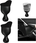 2 PCS Car Detailing Brush, Curved Soft Bristles Auto Removal Dust Collectors, Universal Vehicle Dashboard, Air Conditioner Vents etc Interior Cleaning Tool Accessories (Black)