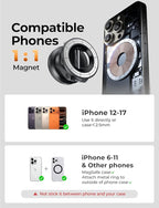 2 Pack for Magsafe Car Mount, Magnetic Phone Holder for Car, Strong Magnetic Car Phone Mount, 89 LBS Suction Phone Mount Vacuum, Dashboard Gifts Phone Holders for Your Car Mount for iPhone 17 | Automotive Dashboards