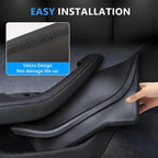 4 PCS Full Arounding Door Side Storage Organizer Compatible with 2025 2026 TES-la Model Y Juniper, Full Cover TPE Door Side Pocket Box Tray, Front & Rear Side Organizer Tray Protector Liner