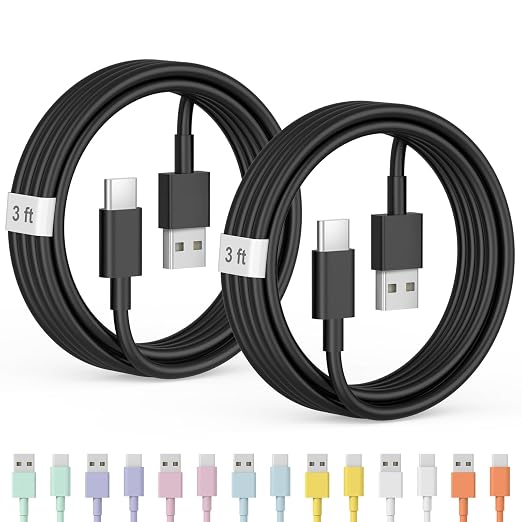 3FT Car Carplay Cable for iPhone 17 16 15 Cable USB to USB C Cable[Apple MFi Certified] USB C Carplay Cord,iPhone 17 Charger Cord,iPhone 16 Car Charger,USB to Type C Cable Car Charging Cable（Black）