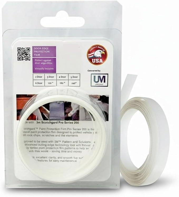 4 Door Edge Paint Protection Film PPF 8mil Precut Strips, Universal Fit Clear Tape Door Seal, Car Accessories Car Cover, Scotch Guard, Clear Tape, Door Protector, SUV