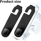 Car Seat Headrest Hook, 2PCS Vehicle Seat Back Hangers Organizer for Handbag Purse Coat, Automotive Interior Headrest Storage Hooks, Universal for SUV Automobile Truck (Black)