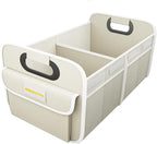 Car Trunk Organizer - 70L Collapsible Trunk Organizer with Reinforced Handles for Groceries, Car Storage Organizers for SUV Auto Truck Van with Non Slip Bottom (White)